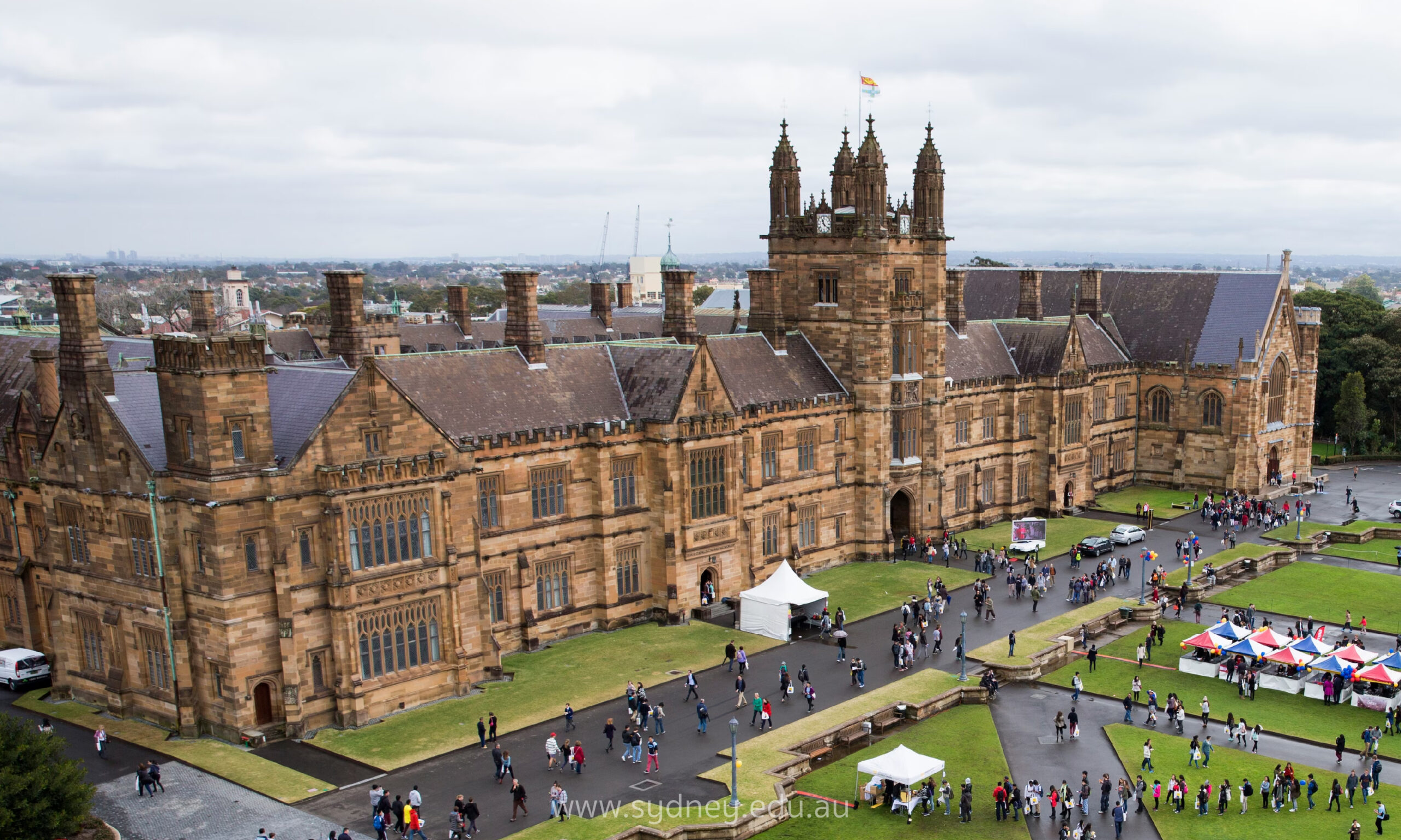 The University of Sydney with an iconic building