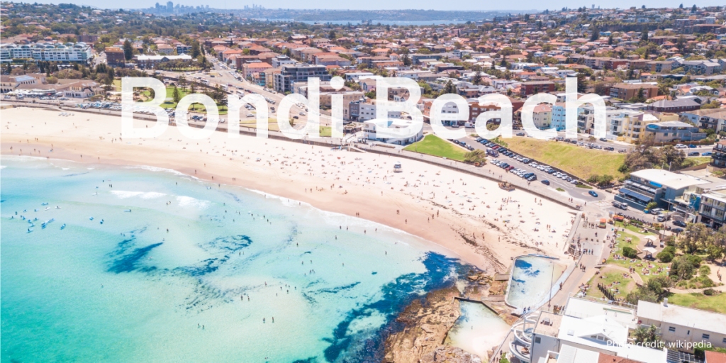 Bondi Beach, one of landmarks in Australia